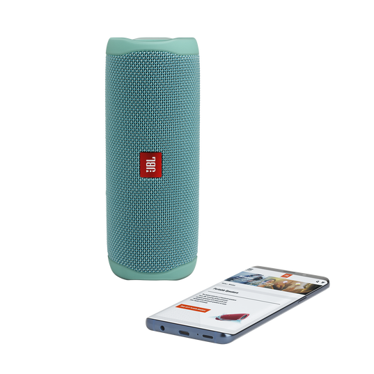 JBL Flip 5 - Teal - Portable Waterproof Speaker - Detailshot 2